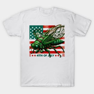 4th july Entomology Cicada Fest 2024 Broods XIX XIII Cicada Lover T-Shirt